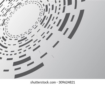Technological futuristic circle