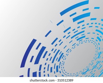 Technological futuristic circle