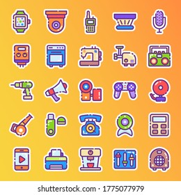 Technological Gadgets In Modern Flat Style Pack 