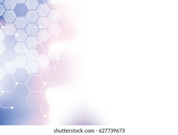 Technological geometric colorful hexagon abstract background vector design