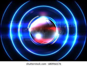 Technological global communication signal spread modern abstract background vector design