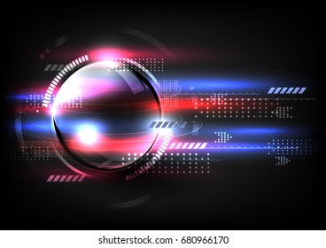 Technological global fast communication modern abstract background vector design