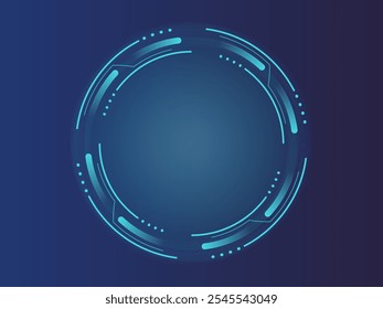 HUD tecnológico. Gráfico virtual. Exibição do painel. Elementos de ficção científica e alta tecnologia. Tecnologia moderna. Vetor 