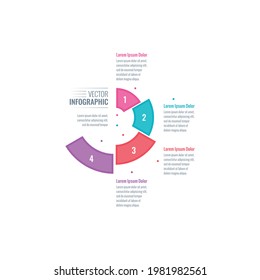 plantilla de infografía tecnológica. plantilla de infografía de cuatro opciones. web, Internet, revista, plantilla de información de informes anuales
