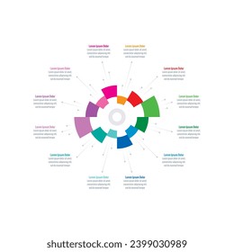 technological infographic template. web, business, internet, annual report, book, magazine infographic template. twelve step informational template