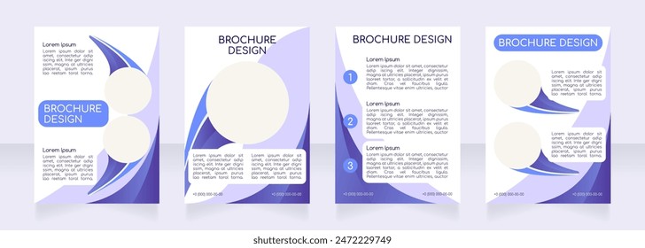 Innovación tecnológica en el diseño de folletos en blanco de negocios. Conjunto de Plantillas de póster de Vertical con espacio de copia vacío para texto. Colección de informes corporativos prefabricados. Páginas de papel de folleto editables