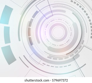 technological interface abstract background, vector illustration