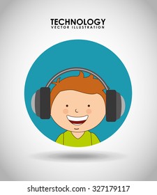 technological kids design, vector illustration eps10 graphic 