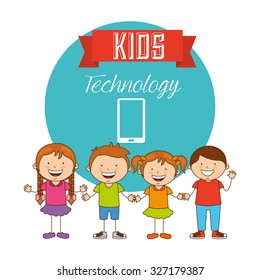technological kids design, vector illustration eps10 graphic 