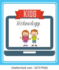 technological kids design, vector illustration eps10 graphic 