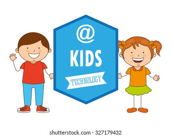 technological kids design, vector illustration eps10 graphic 