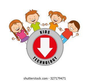 technological kids design, vector illustration eps10 graphic 