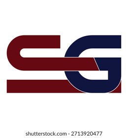 Technologischer Buchstabe SG Logo-Design-Vektor für Unternehmen