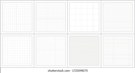 Cuadrícula de papel tecnológico. Tecnología. Conjunto de vectores editable. 