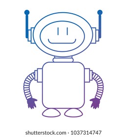 technological robot character icon