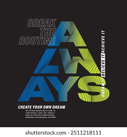 Technological slogan. Typographic t-shirt design.
