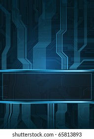 Technological style banner. eps10