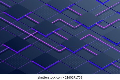 Technological vector abstract surface. Silicon wafers and conductors.