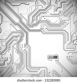 Technological vector background with a circuit board texture