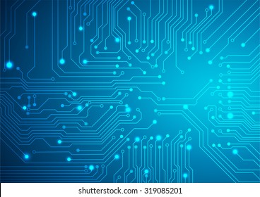 Technological vector background with a circuit board texture