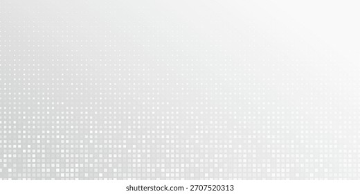Technologischer weißer Hintergrund. Neue Technologien. Pixelhintergrund. Vektorgrafik