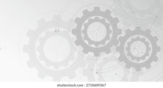 Technological white background 