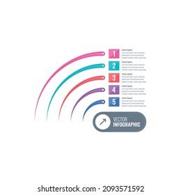 technological wifi info template. internet, annual report, web infographic template. five steps statistics infographic template