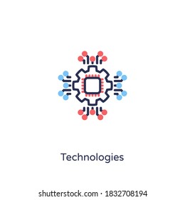 Technologies icon in vector. Logotype