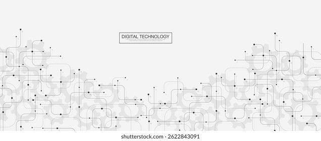 Tecnologia fundo abstrato com textura de placa de circuito. Ideia criativa AI banner. Tecnologia da Internet. Conceito técnico para cartaz, cabeçalho, banner da web, site, apresentação.