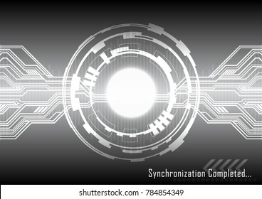 Technology Abstract background with circuit board concept, Vector illustration background.