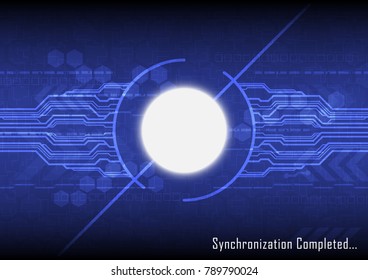 Technology Abstract background with circuit board concept, Vector illustration background.