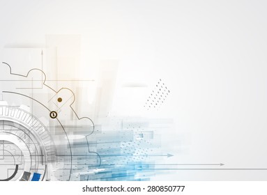 Technology abstract background collection for business solution ideas. Vector image