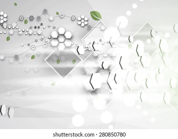 Technology abstract background collection for business solution ideas. Vector image