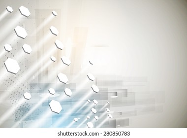 Technology abstract background collection for business solution ideas. Vector image