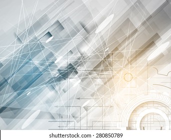 Technology abstract background collection for business solution ideas. Vector image