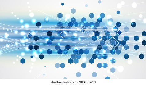 Technology abstract background collection for business solution ideas. Vector image