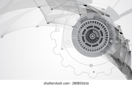 Technology abstract background collection for business solution ideas. Vector image