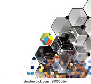 Technology abstract background collection for business solution ideas. Vector image