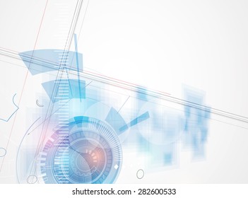 Technology abstract background collection for business solution ideas. Vector image