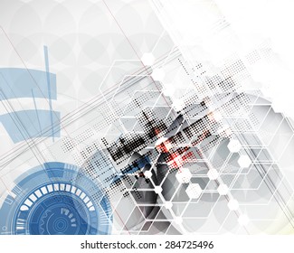 Technology abstract background collection for business solution ideas. Vector image