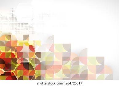 Technology abstract background collection for business solution ideas. Vector image
