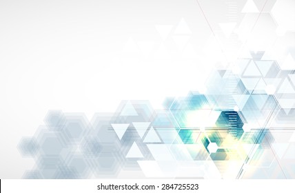 Technology Abstract Background Collection For Business Solution Ideas. Vector Image