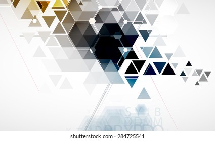 Technology abstract background collection for business solution ideas. Vector image