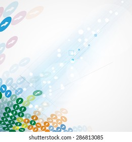 Technology abstract background collection for business solution ideas. Vector image