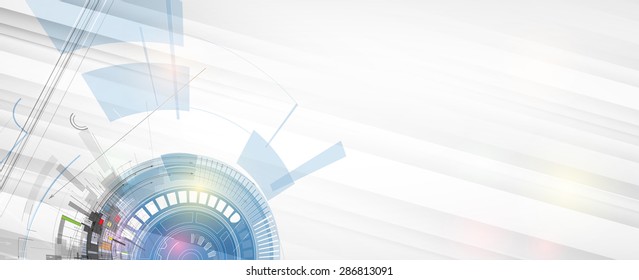 Technology abstract background collection for business solution ideas. Vector image