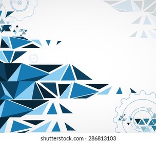 Technology abstract background collection for business solution ideas. Vector image