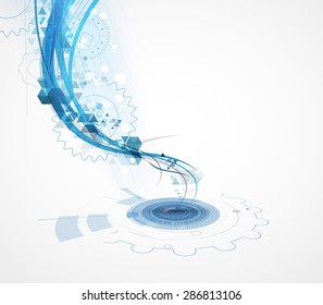 Technology abstract background collection for business solution ideas. Vector image