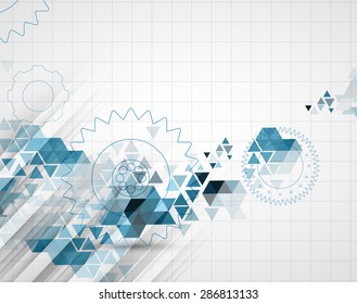 Technology abstract background collection for business solution ideas. Vector image