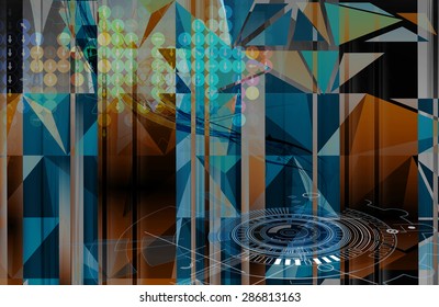 Technology abstract background collection for business solution ideas. Vector image