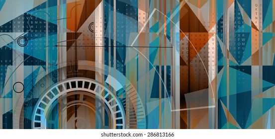 Technology abstract background collection for business solution ideas. Vector image